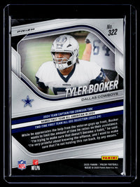 2025 Panini Prizm Football Tyler Booker Green Wave Prizm RC #322 - back