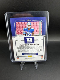 2022 Panini Donruss Football Rookie Phenom Jerseys Wan'Dale Robinson Rookie #RPJ-19 - back