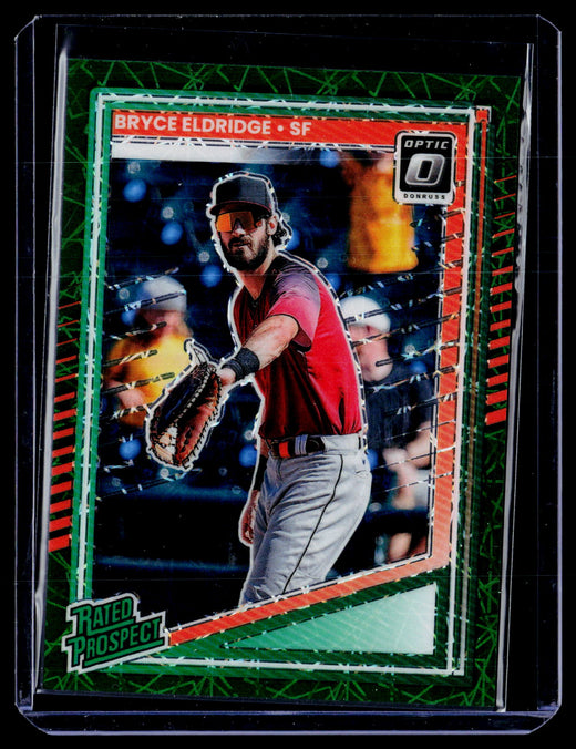 2025 Panini Donruss Optic Rated Prospect Bryce Eldridge #185 Green Velocity /149 - front