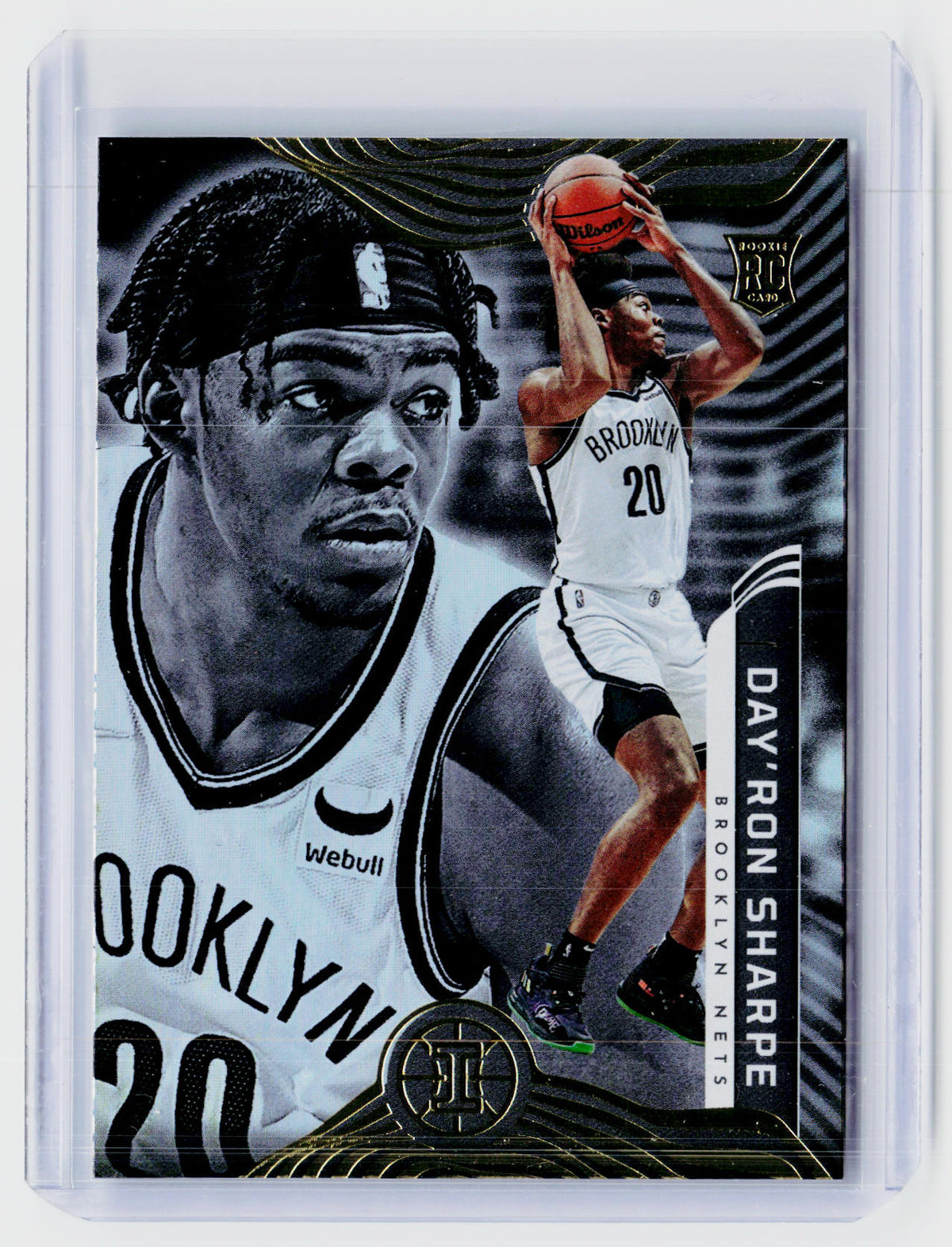 2021-22 Panini Illusions Day'Ron Sharpe Rookie Card #179 Brooklyn Nets - front