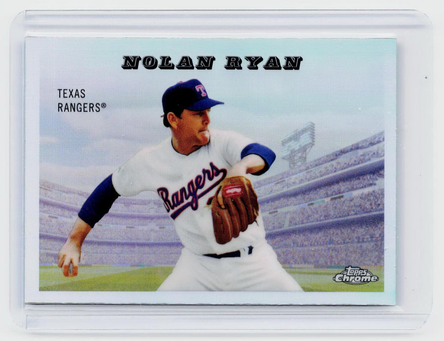 2025 Topps Chrome 1955 Topps Rails and Sails Nolan Ryan #55RS-15 Texas Rangers - front