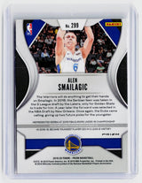 2019-20 Panini Prizm Alen Smailagic Rookie Card #299 Golden State Warriors - back