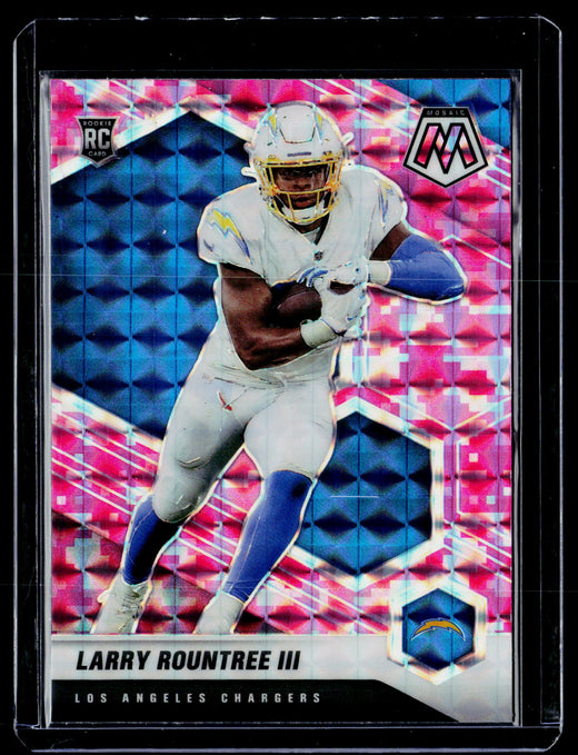 2021 Panini Mosaic Football Larry Rountree III Genesis RC #378 - front