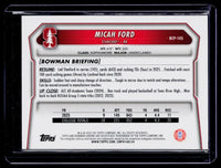 2026 Topps Bowman Chrome Micah Ford 1st Bowman BCP-145 - back