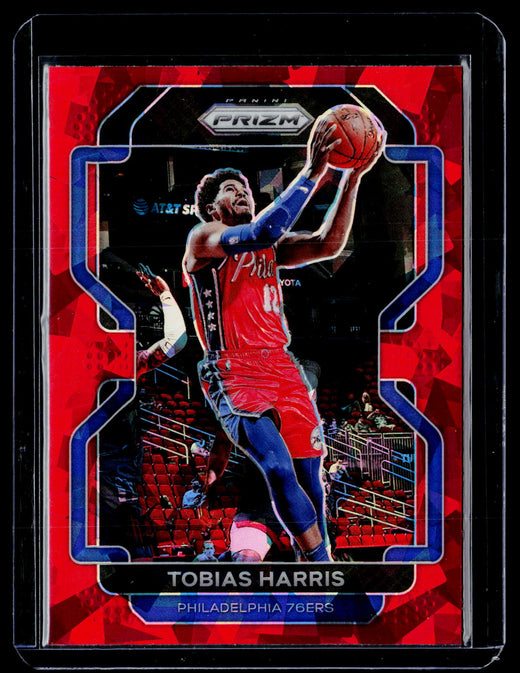 2021-22 Panini Prizm Basketball Tobias Harris #145 Hyper Red Factory Set - front