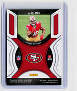 2025 Panini Certified New Generation Mykel Williams Rookie Memorabilia Card NG-MWS - back