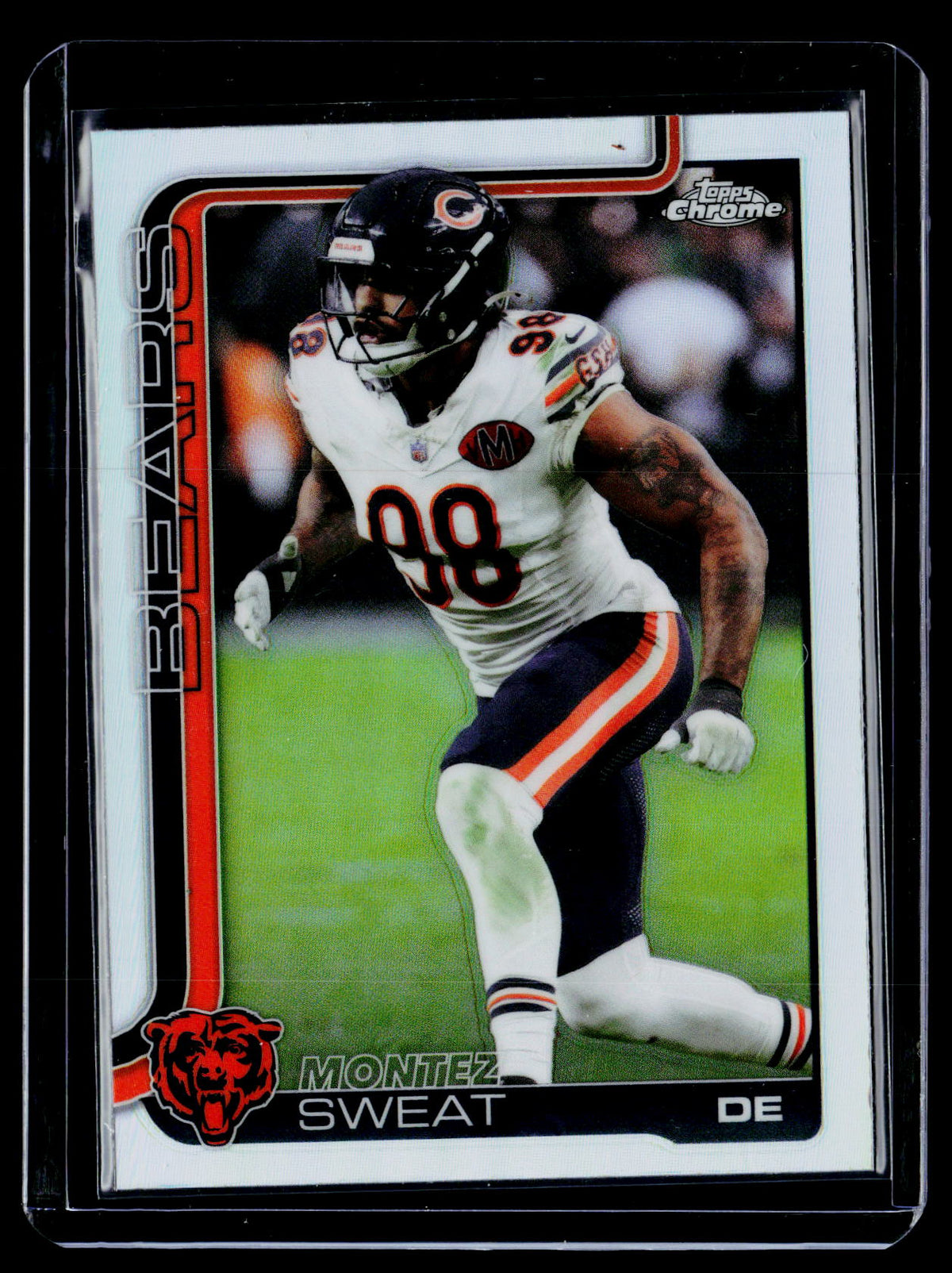 2025 Topps Chrome Refractor Montez Sweat #56 Chicago Bears - front