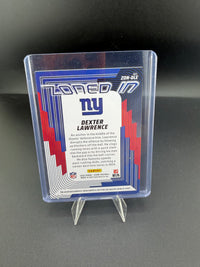 2025 Panini Score Zoned In Memorabilia Dexter Lawrence ZON-DLE New York Giants - back