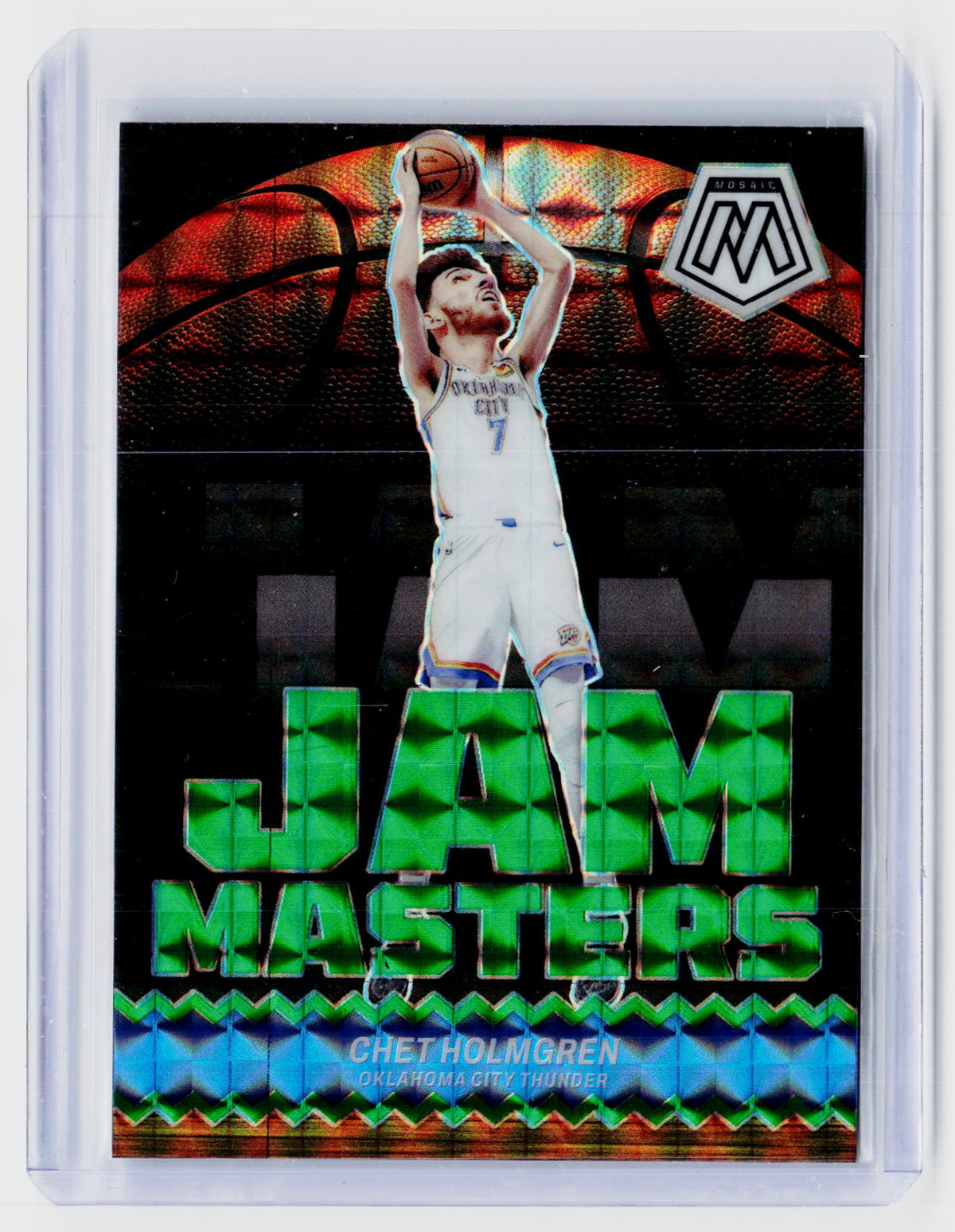 2023-24 Panini Mosaic Jam Masters #15 Chet Holmgren Oklahoma City Thunder - front