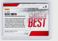2026 Panini Donruss Elite Baseball Career Best Ozzie Smith #11 St. Louis - back