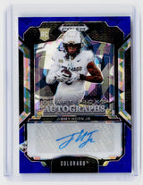2025 Panini Prizm Draft Picks Draft Picks Autographs Blue Prizm Jimmy Horn Jr. RC Auto /149 - front
