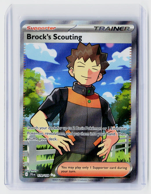 2025 Pokémon Scarlet & Violet Journey Together Brock's Scouting 179/159 - front