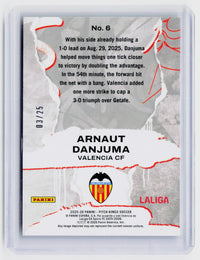 2025-26 Panini Pitch Kings Self Expression Arnaut Danjuma Valencia CF #6 /25 - back