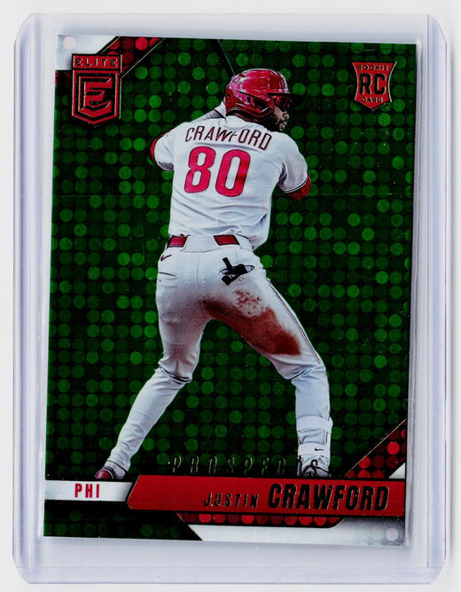 2026 Panini Donruss Elite Baseball Justin Crawford Green Rookie Card #131 - front