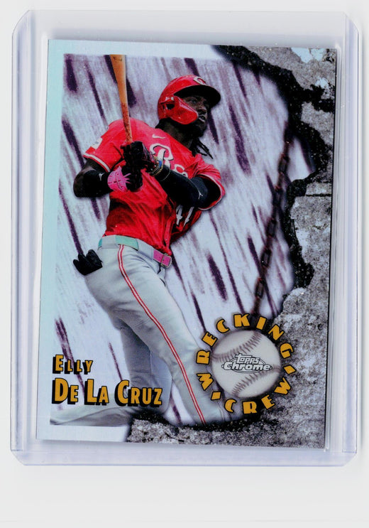 2026 Topps Chrome Wrecking Crew WC-22 Elly De La Cruz Cincinnati Reds - front