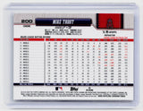 2026 Topps Chrome Refractor Mike Trout #200 Los Angeles Angels - back