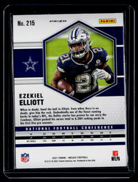 2021 Panini Mosaic Football Ezekiel Elliott NFC Variations #215 - back