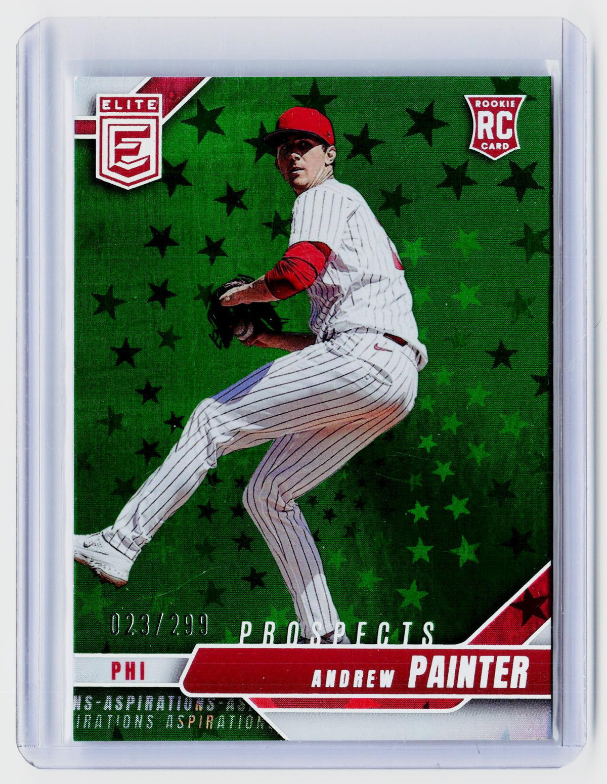 2026 Panini Donruss Elite Baseball Andrew Painter Prospects Aspirations RC /299 #101 - front