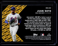 2025 Topps Black Gold Juan Soto New York Mets BG-22 - back