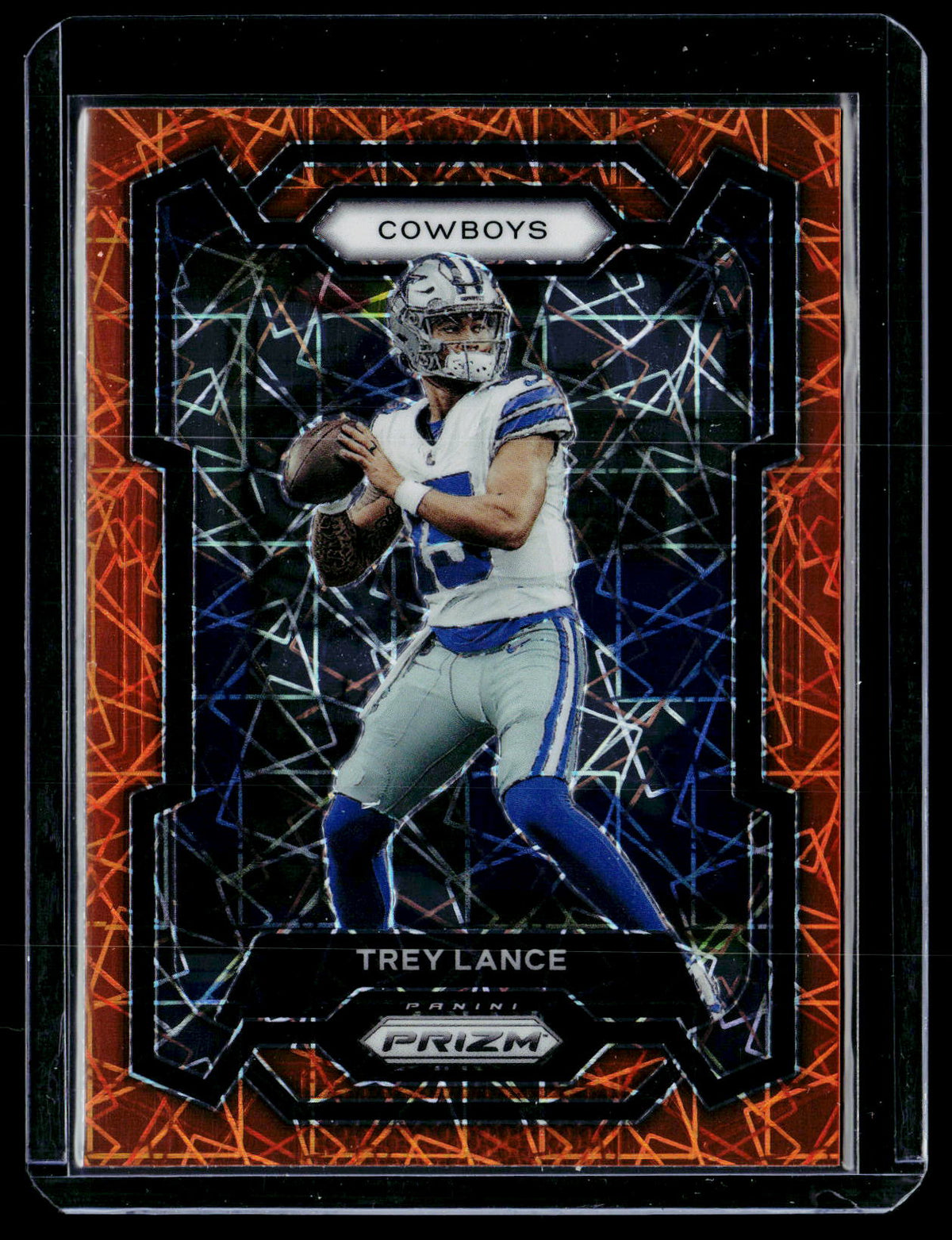 2023 Panini Prizm Football Trey Lance Red and Yellow Prizm #274 - front