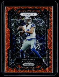2023 Panini Prizm Football Trey Lance Red and Yellow Prizm #274 - front