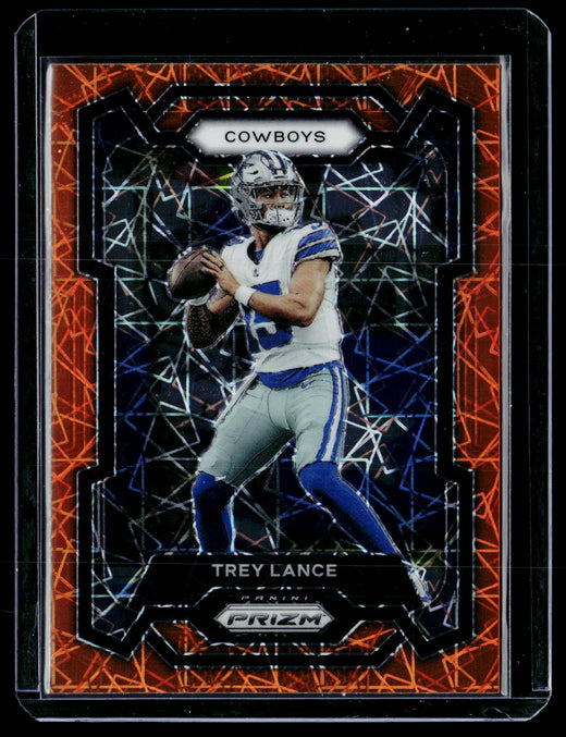 2023 Panini Prizm Football Trey Lance Red and Yellow Prizm #274 - front