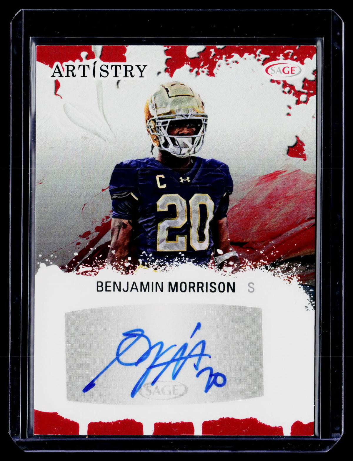 2025 SAGE Collectibles Artistry Autograph Benjamin Morrison ART-BM2 - front