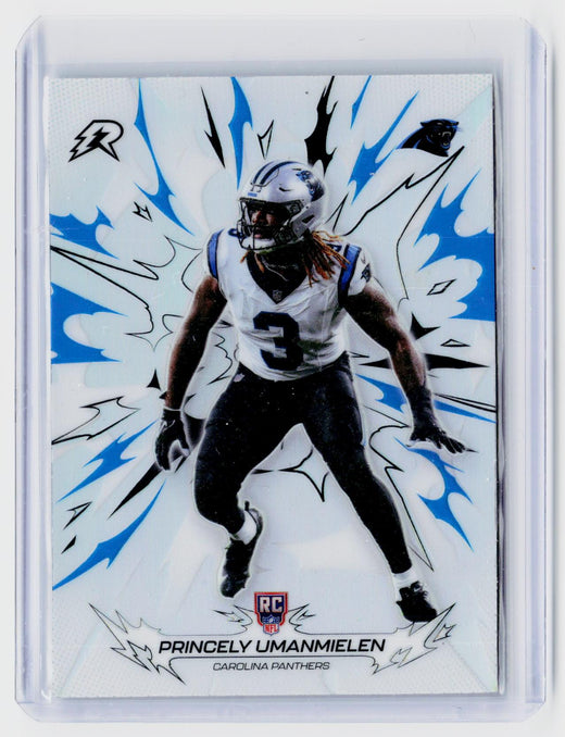 2025 Topps Rookie Rush Refractor RC #113 Princely Umanmielen Carolina Panthers - front