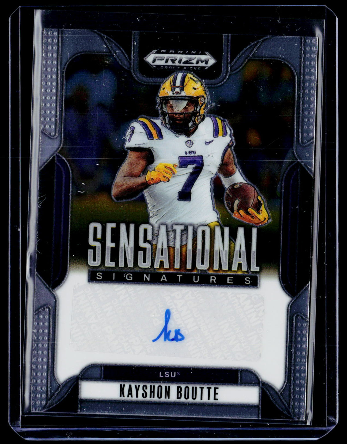 2025 Panini Prizm Draft Picks Sensational Signatures Kayshon Boutte Auto #SS-KYB - front