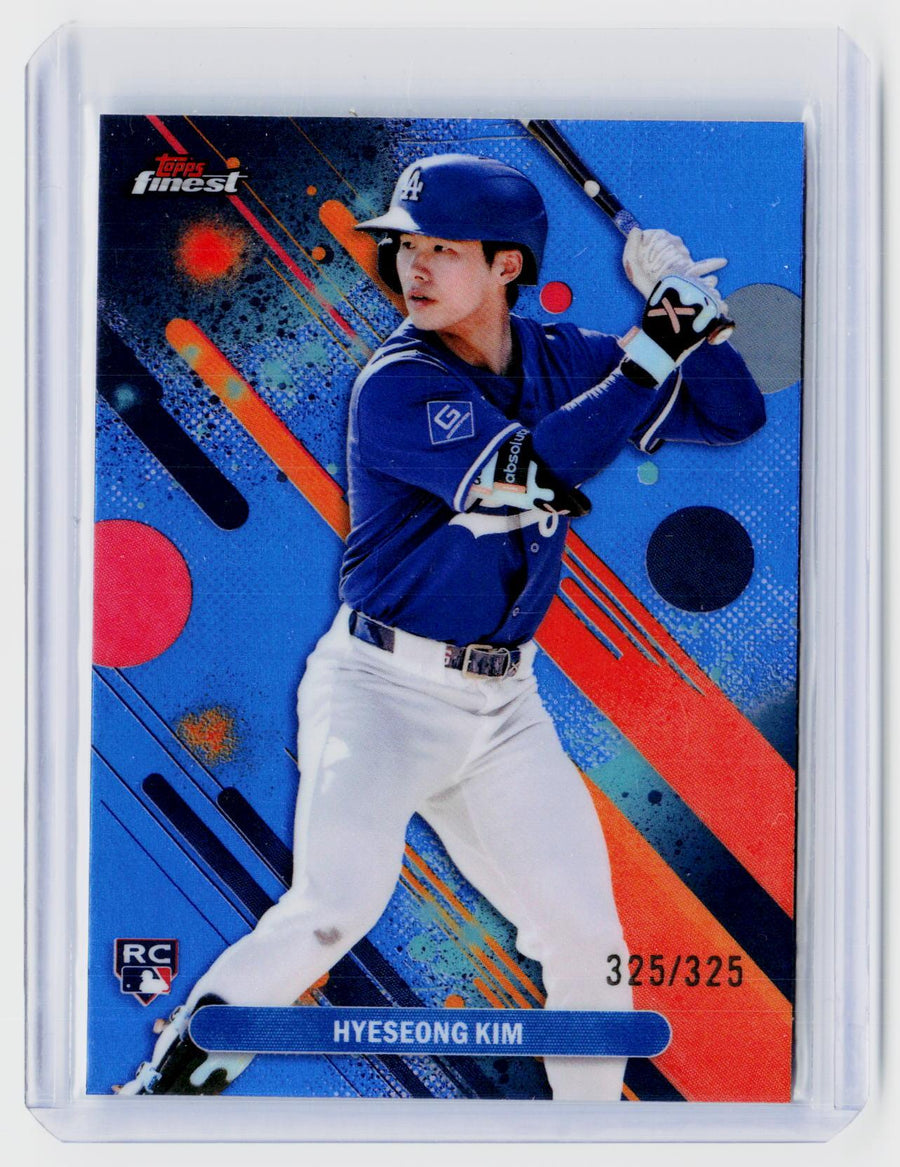 2025 Topps Finest Korean League Performance Hye-seong Kim RC #27 325/325 Dodgers - front