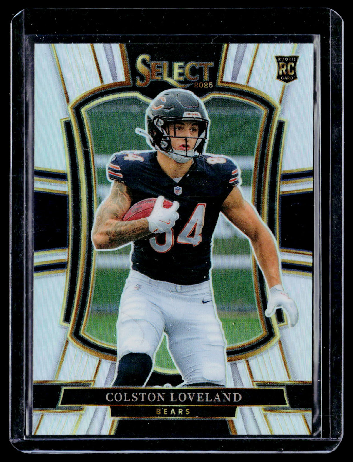 2025 Panini Select Football Colston Loveland Premier Level Rookie Card #172 Chicago Bears - front