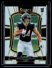 2025 Panini Select Football Colston Loveland Premier Level Rookie Card #172 Chicago Bears - front
