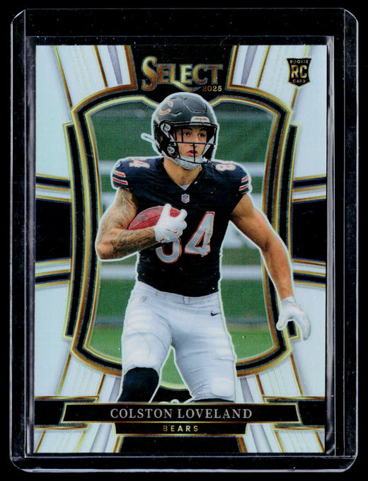 2025 Panini Select Football Colston Loveland Premier Level Rookie Card #172 Chicago Bears - front