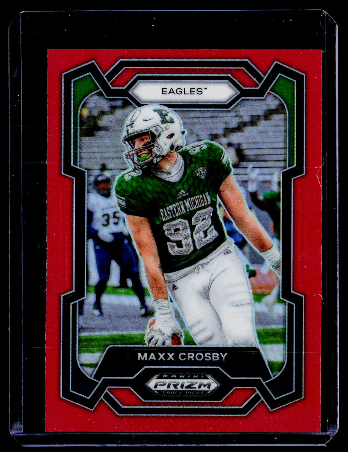 2024 Panini Prizm Draft Picks Maxx Crosby Red Prizms #68 /299 - front