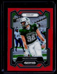 2024 Panini Prizm Draft Picks Maxx Crosby Red Prizms #68 /299 - front