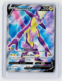 2020 Pokémon Rebel Clash Full Art Toxtricity V 182/192 - front