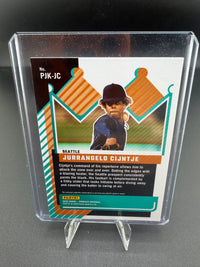 2025 Panini Donruss Baseball Prospect Jersey Kings Jurrangelo Cijntje PJK-JC - back
