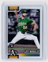 2026 Topps Chrome Refractor Luis Morales RC #294 Oakland Athletics - front