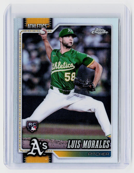2026 Topps Chrome Refractor Luis Morales RC #294 Oakland Athletics - front