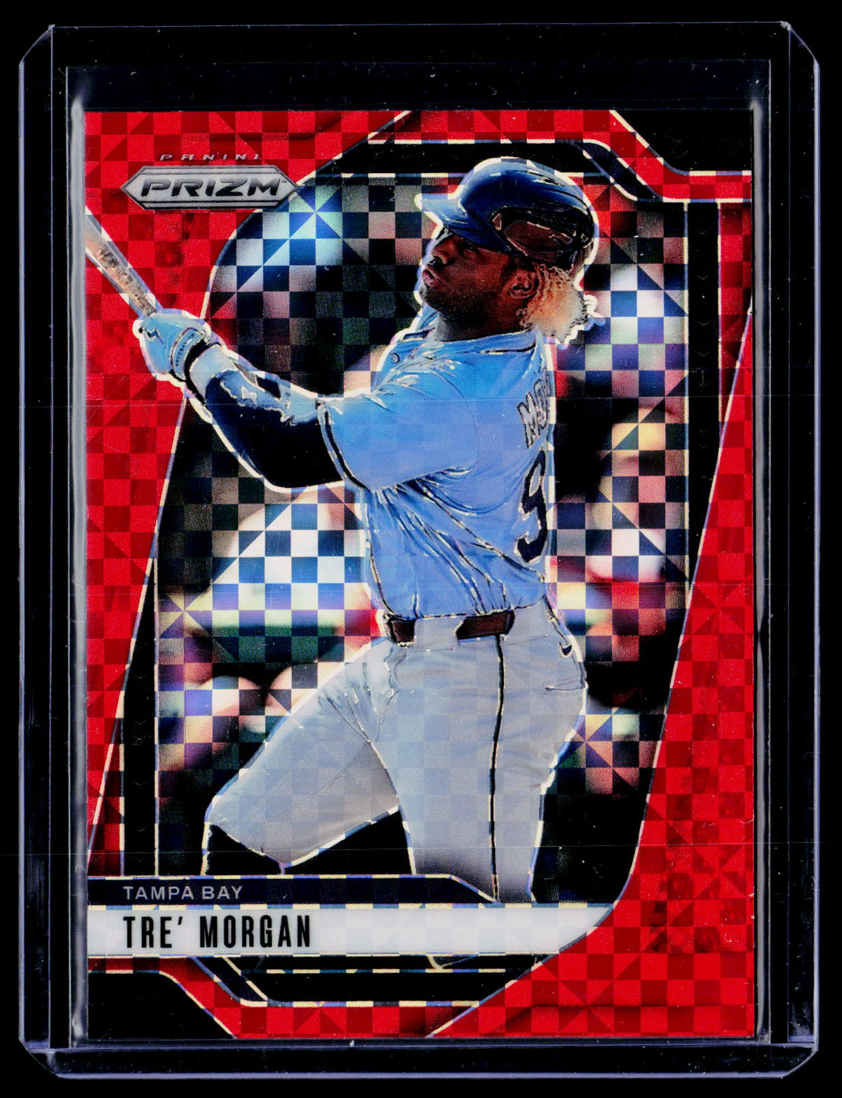 2025 Panini Prizm Baseball Tre' Morgan #45 Checkerboard 68/99 - front
