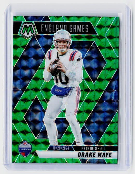 2025 Panini Mosaic International Games Green Mosaic Drake Maye #258 England Games - front