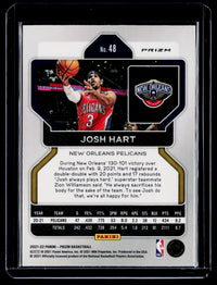 2021-22 Panini Prizm Basketball Josh Hart #48 - back