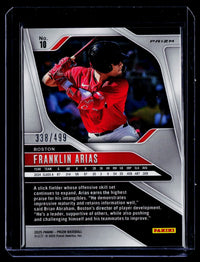 2025 Panini Prizm Baseball Franklin Arias Pulsar Prizms #10 /499 - back