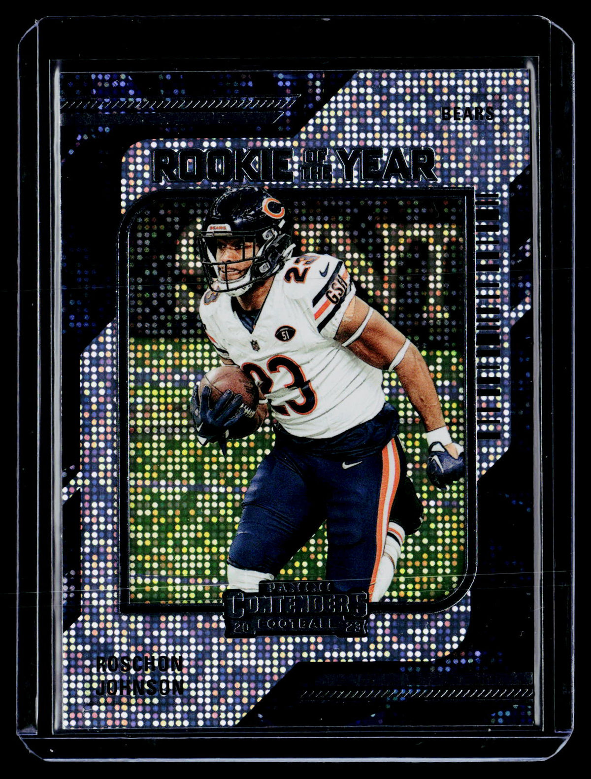2023 Panini Contenders Rookie of the Year Roschon Johnson #18 Bears Rookie Card - front