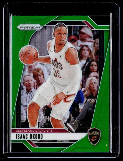 2024-25 Panini Prizm Basketball Isaac Okoro Green Pulsar Prizm #163 - front