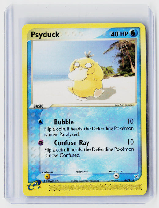 2004 Pokémon EX Team Magma vs Team Aqua Psyduck 44/95 - front