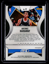 2019-20 Panini Prizm Kaleidoscope Anfernee Hardaway #12 Orlando Magic - back