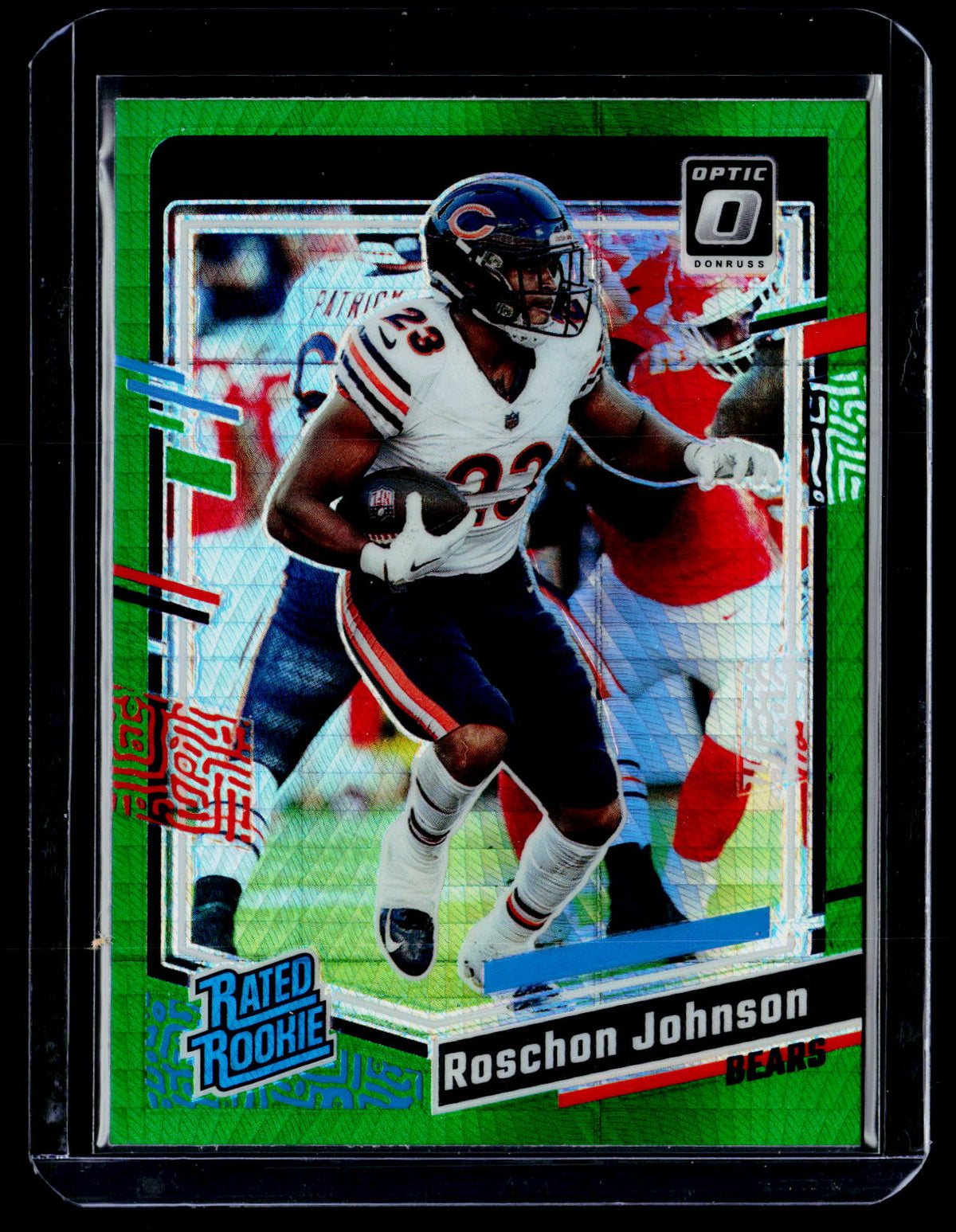 2023 Panini Donruss Optic Rated Rookie Roschon Johnson #217 Chicago Bears - front