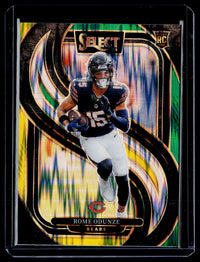 2024 Panini Select Football Premier Level Rome Odunze Rookie Card #136 Chicago Bears - front