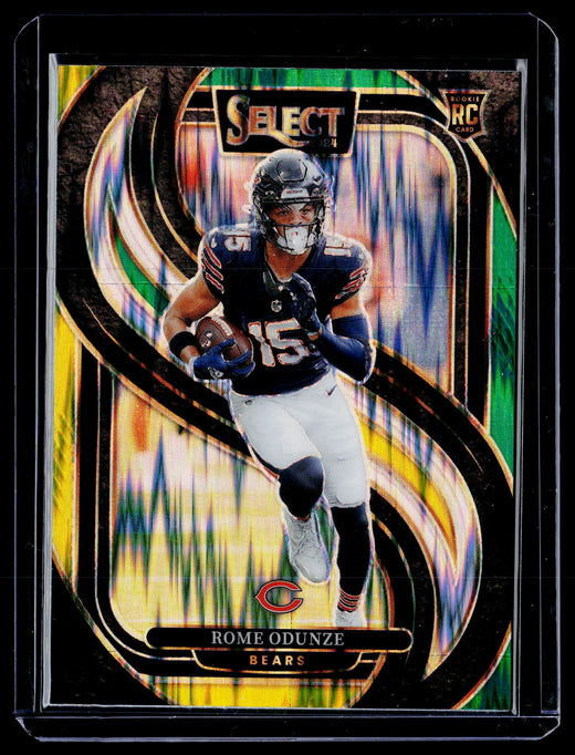 2024 Panini Select Football Premier Level Rome Odunze Rookie Card #136 Chicago Bears - front